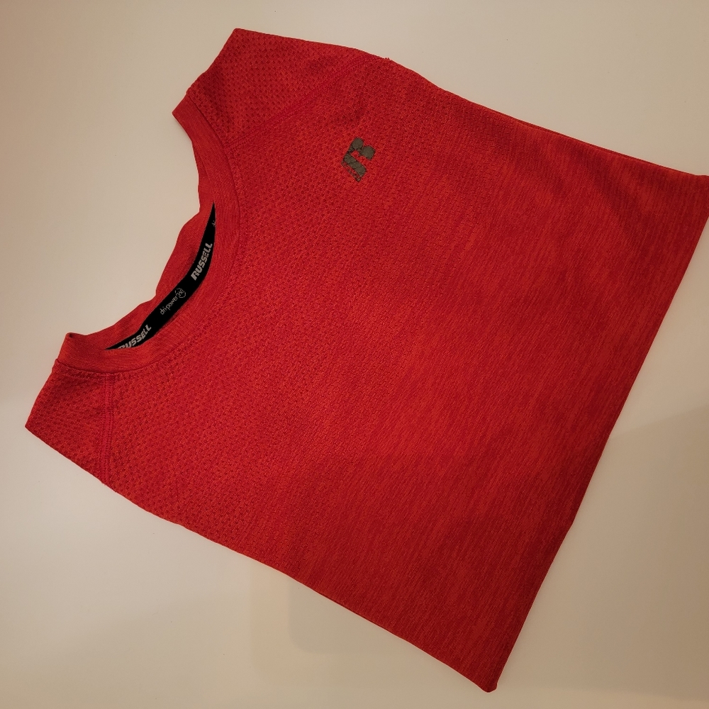 🟡RUSSELL Athletic Shirt (XL 14-16, Red)